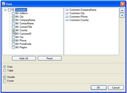 报表设计器,商业对象,Business Objects,实体模型,表格报表